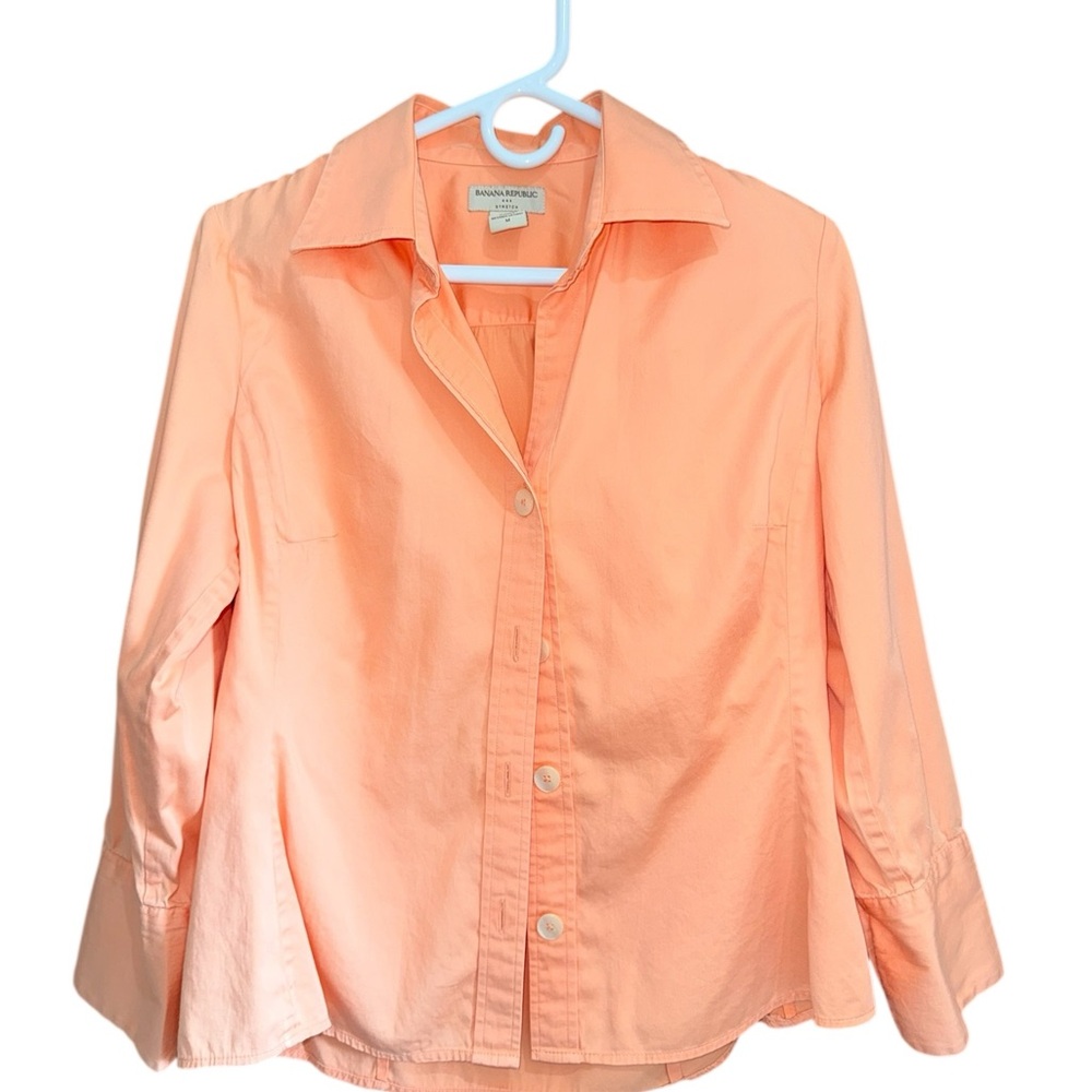 Banana Republic Peach Button-Up Shirt